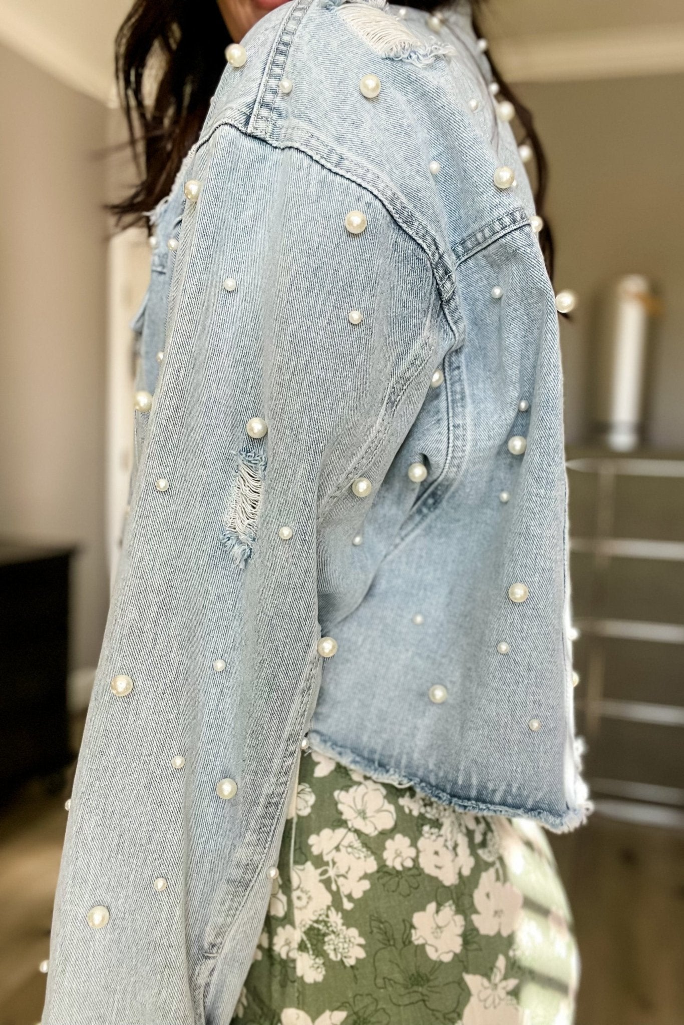 Buy Stylish Fancy Denim Printed Top With Bottom Jacket For Girls Online In  India At Discounted Prices
